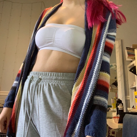 multicolored billabong sweater cardigan - Picture 2 of 3